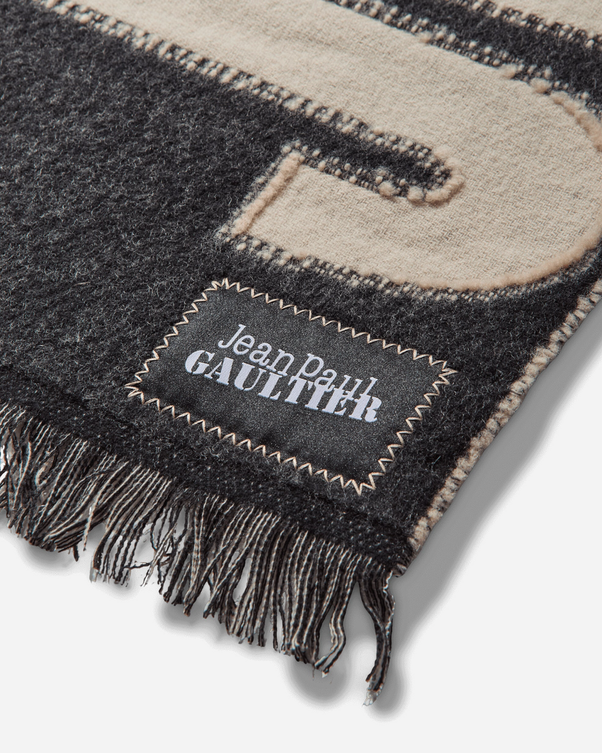 {M.Lu} Jean Paul Gaultier Logo Scarf