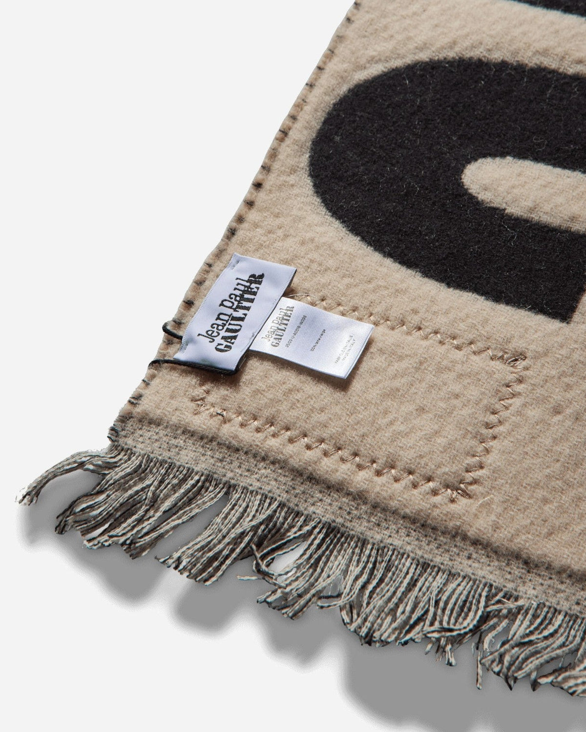 {M.Lu} Jean Paul Gaultier Logo Scarf