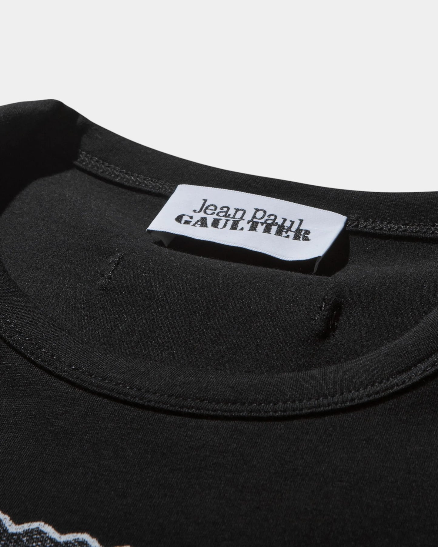 {M.Lu} Jean Paul Gaultier Lace Label Baby Tee T-shirt