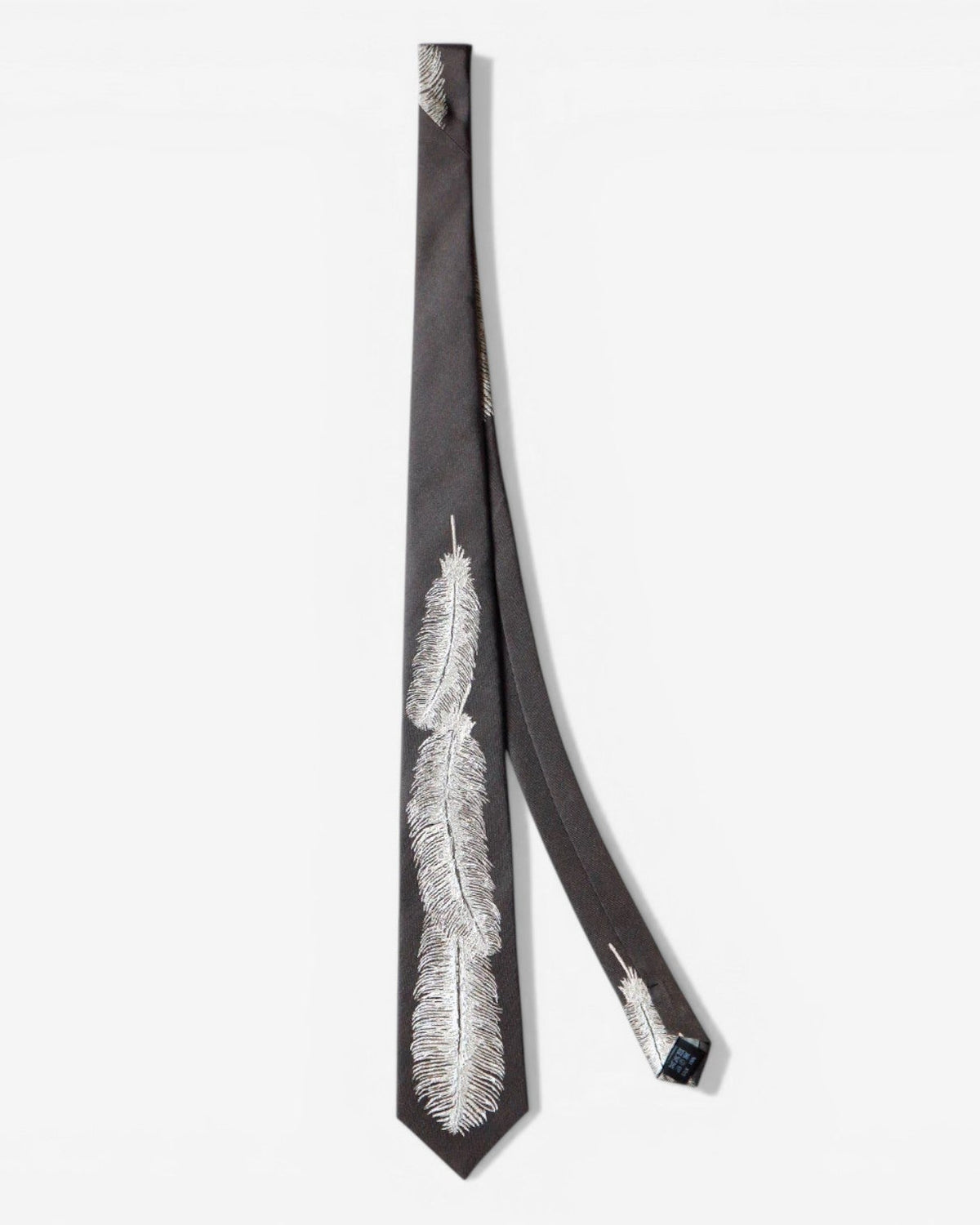 {M.Lu} Kapital Feather Silk Tie