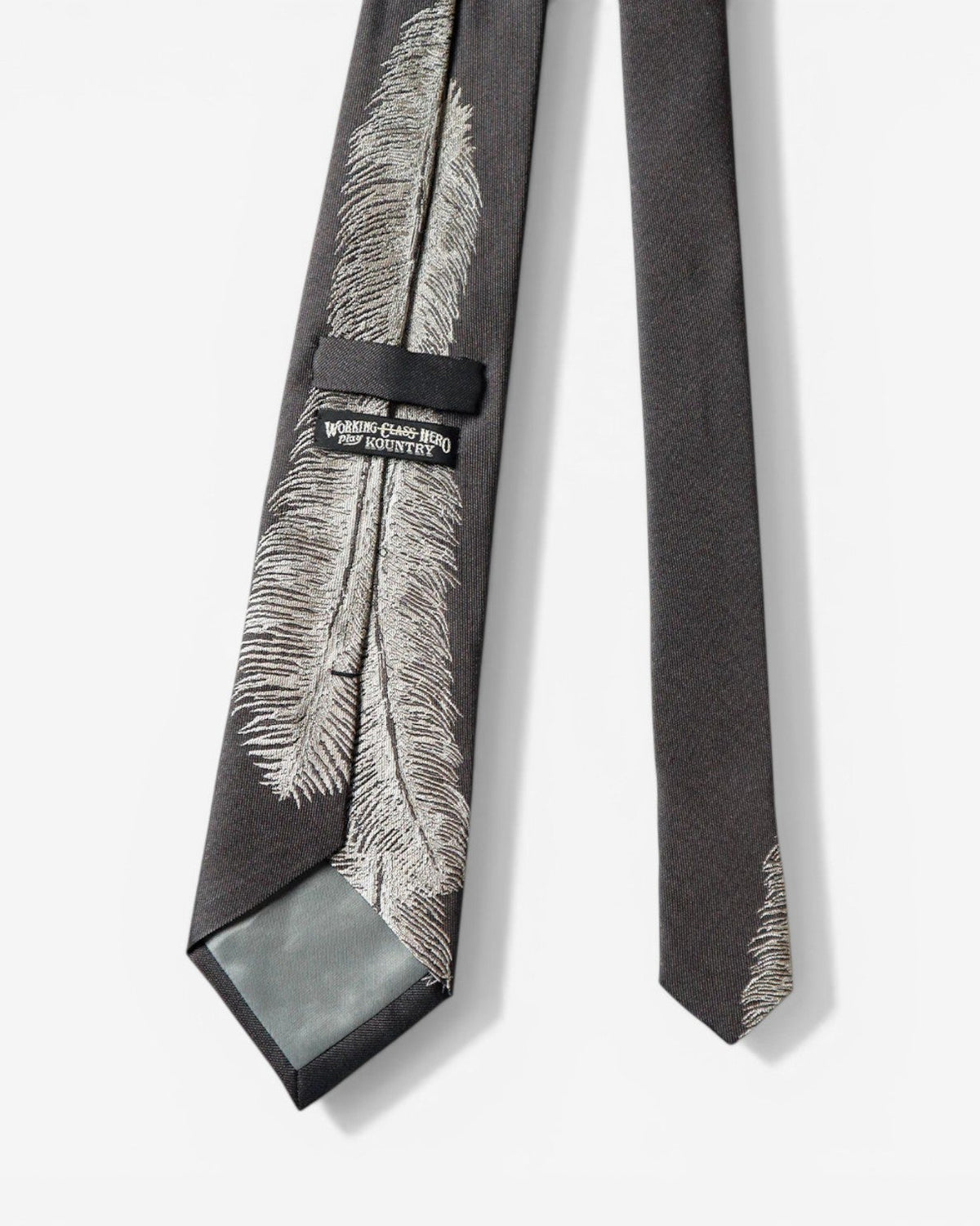 {M.Lu} Kapital Feather Silk Tie