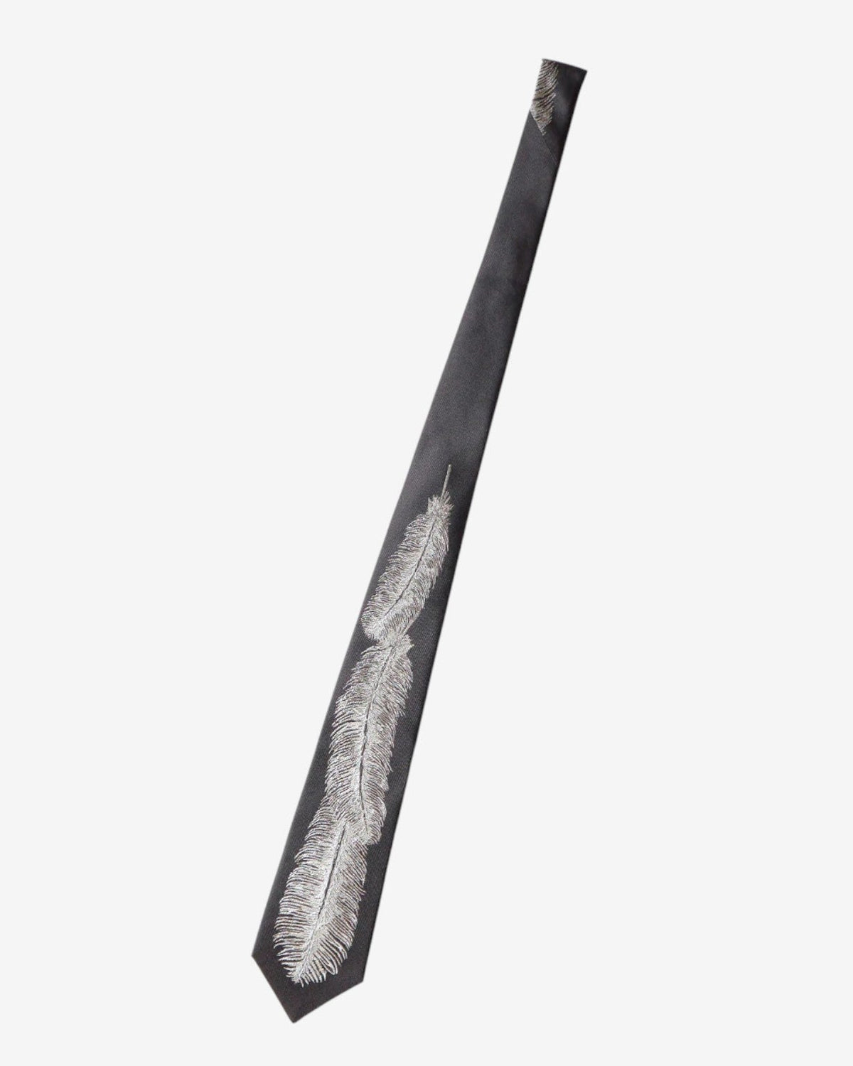 {M.Lu} Kapital Feather Silk Tie