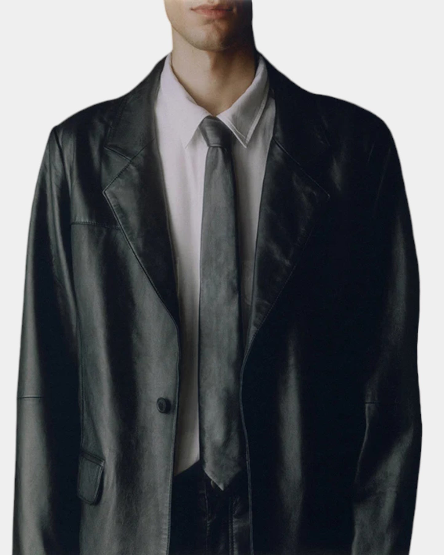 {M.Lu} Deadwood Leather Tie