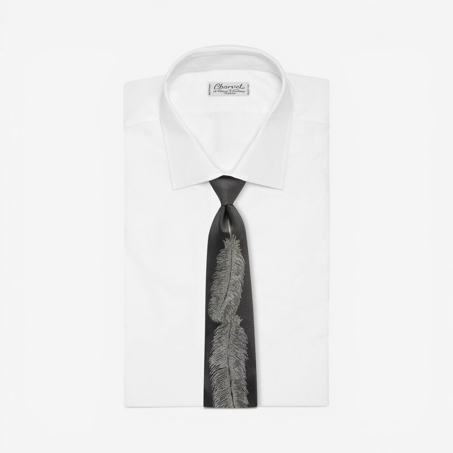{M.Lu} Kapital Feather Silk Tie