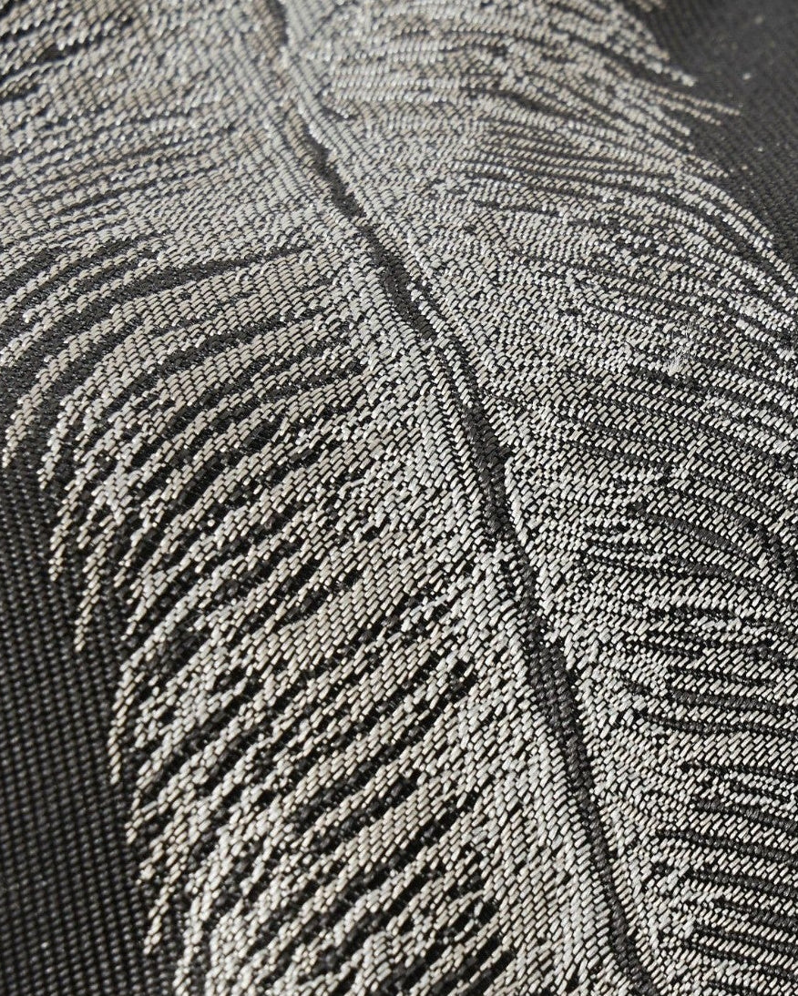 {M.Lu} Kapital Feather Silk Tie