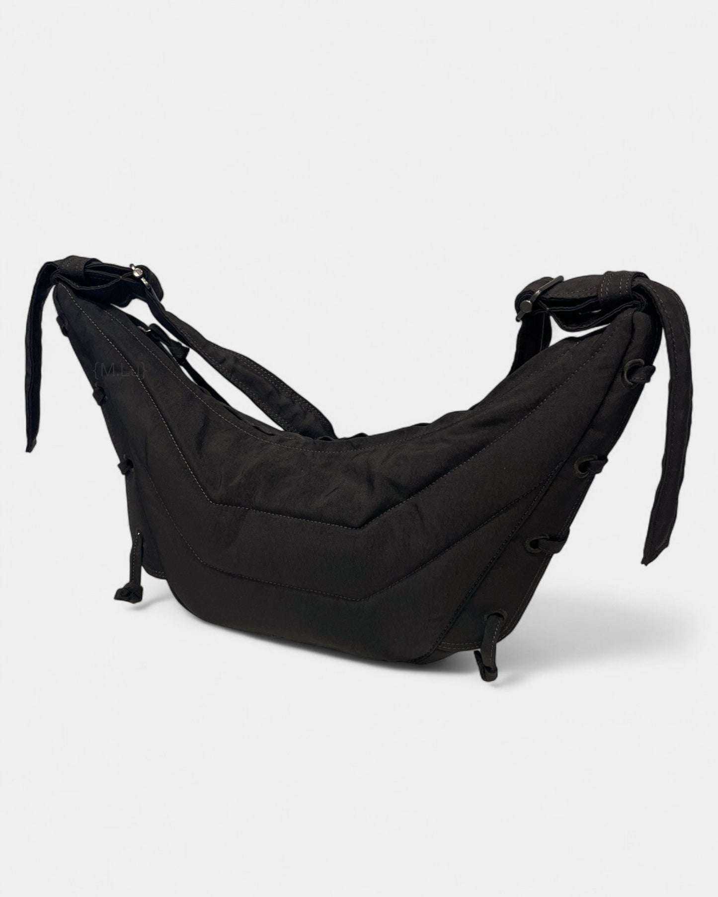 {M.Lu} Lemaire Small Soft Game Bag Dark Chocolate