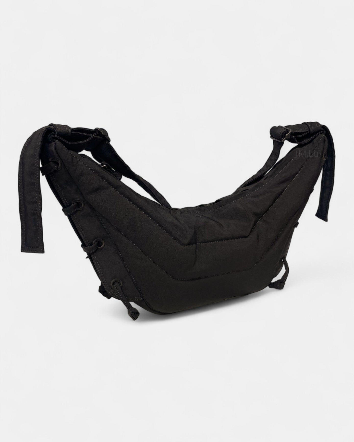 {M.Lu} Lemaire Small Soft Game Bag Dark Chocolate