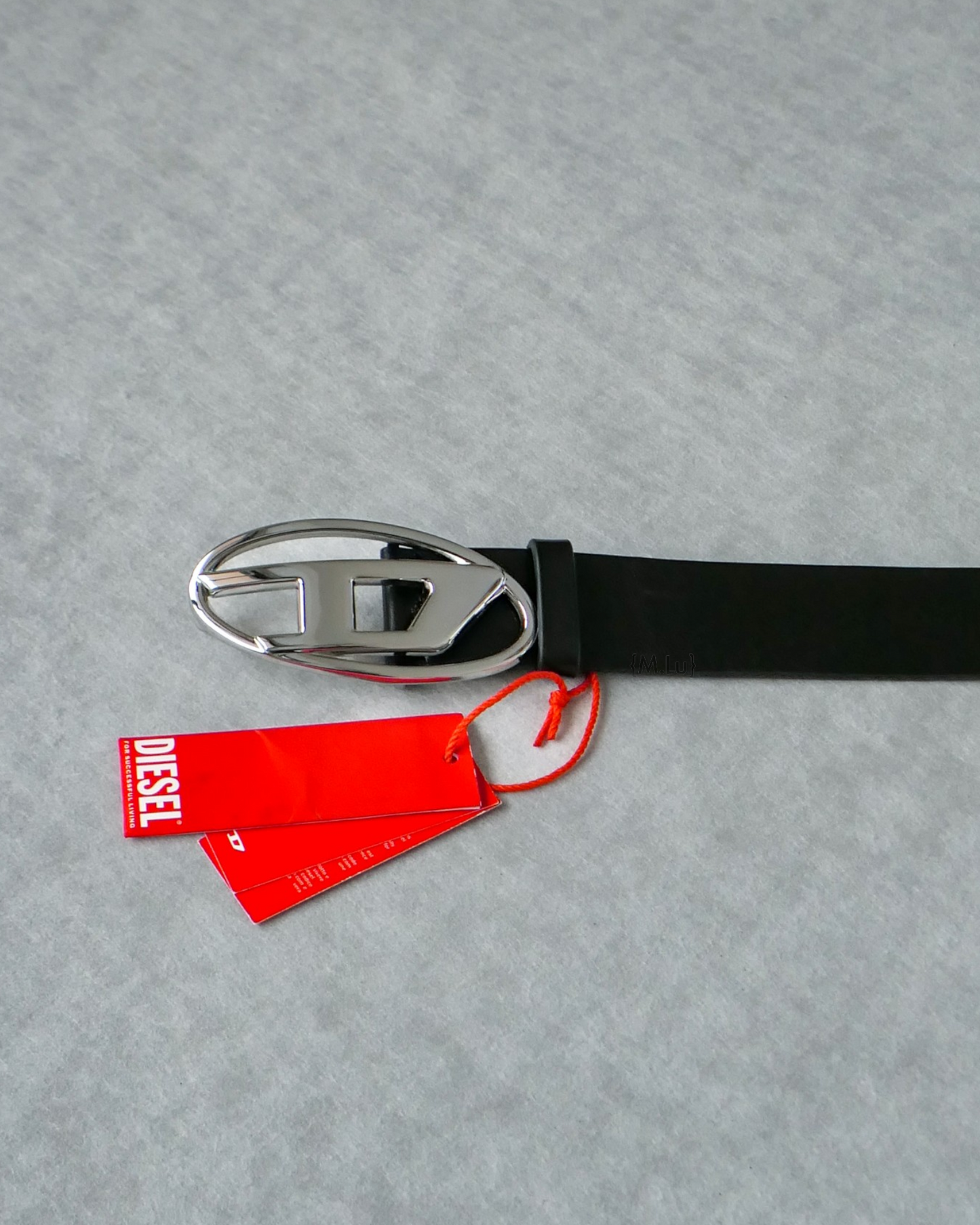 {M.Lu} Diesel B-1dr Leather Belt (Glossy Finish)