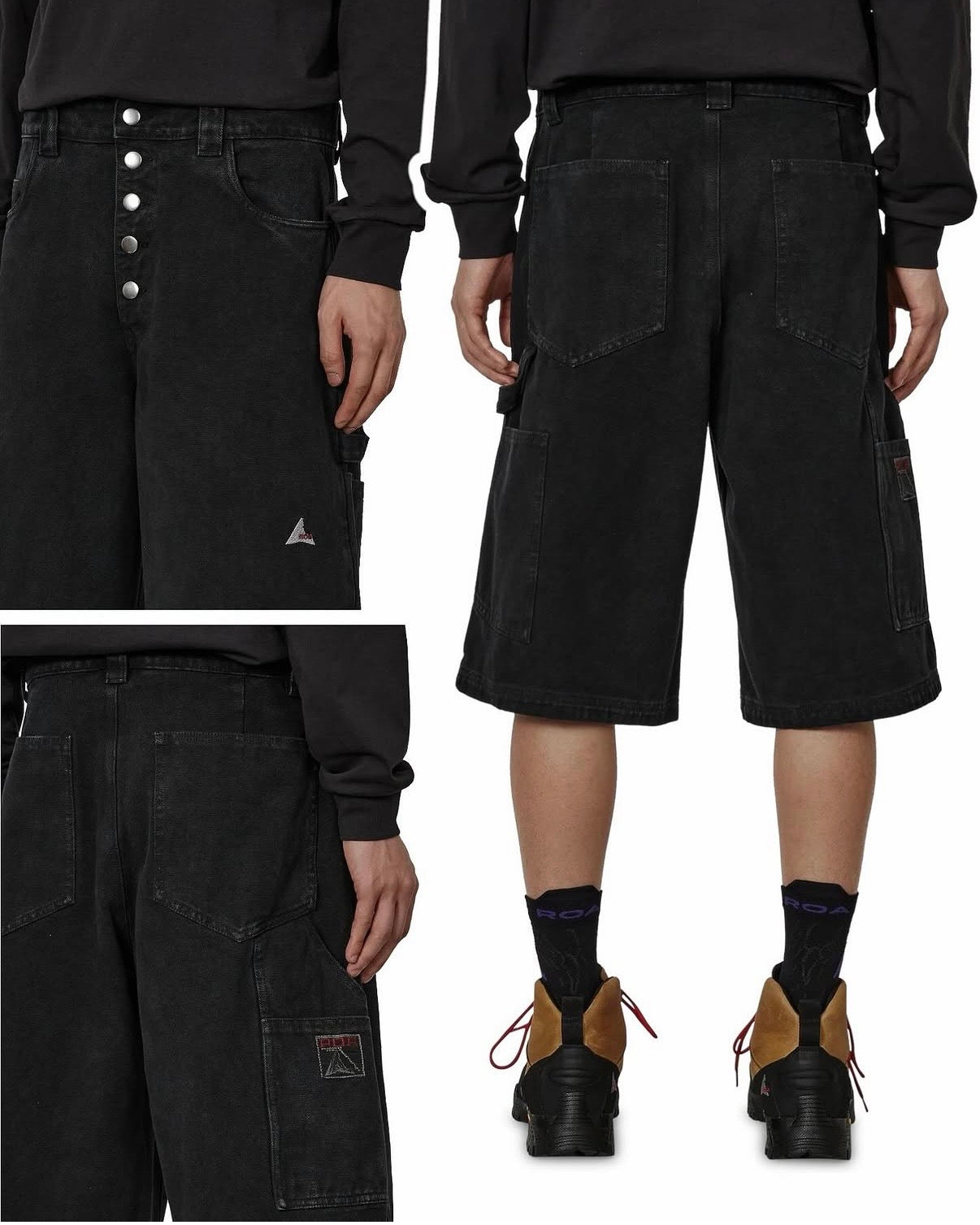 {M.Lu} ROA Canvas Shorts
