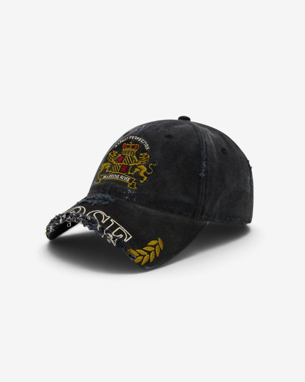 {M.Lu} Martine Rose Cut Peak Cap