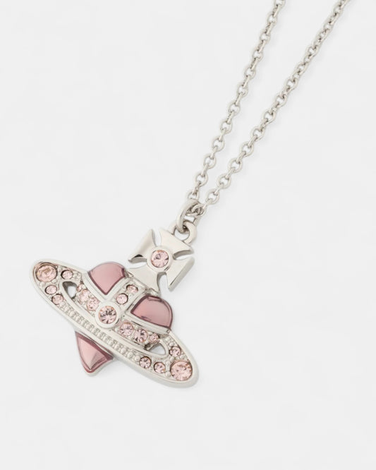 {M.Lu} Vivienne Westwood New Diamente Heart Necklace