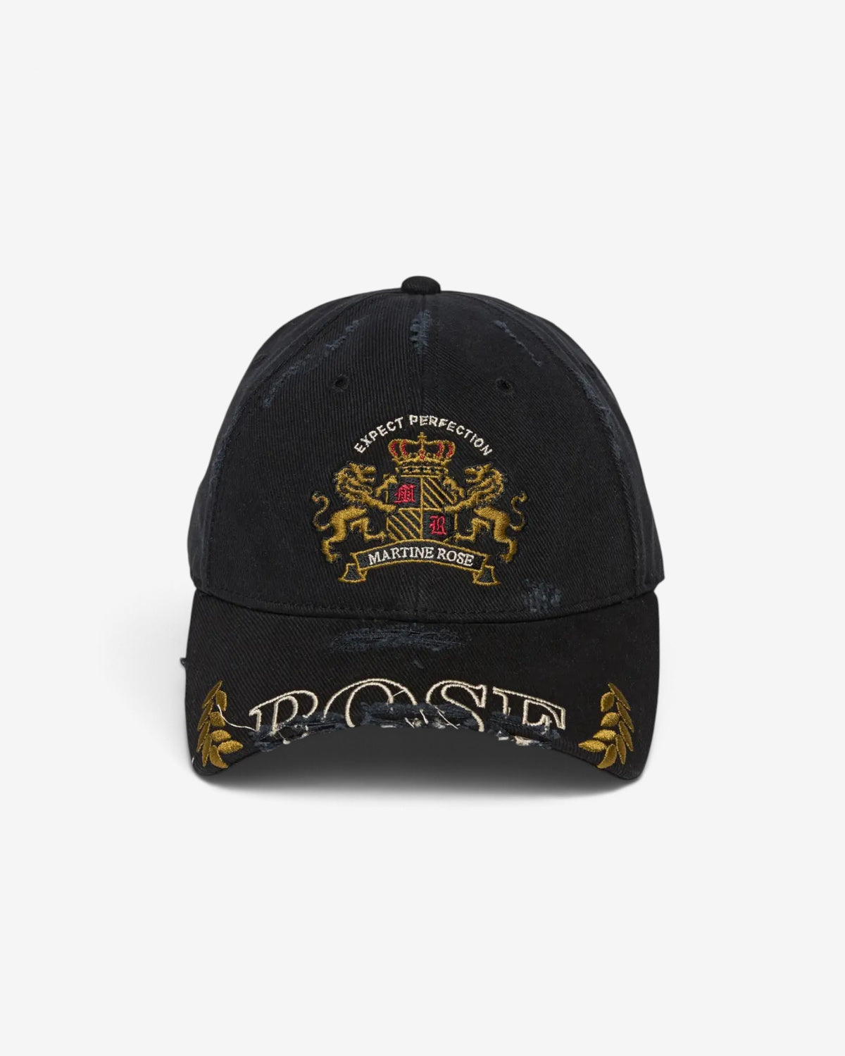 {M.Lu} Martine Rose Cut Peak Cap