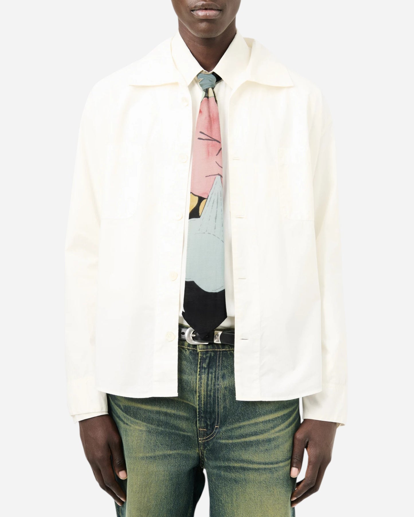 {M.Lu} Our Legacy Silk Blend Tie