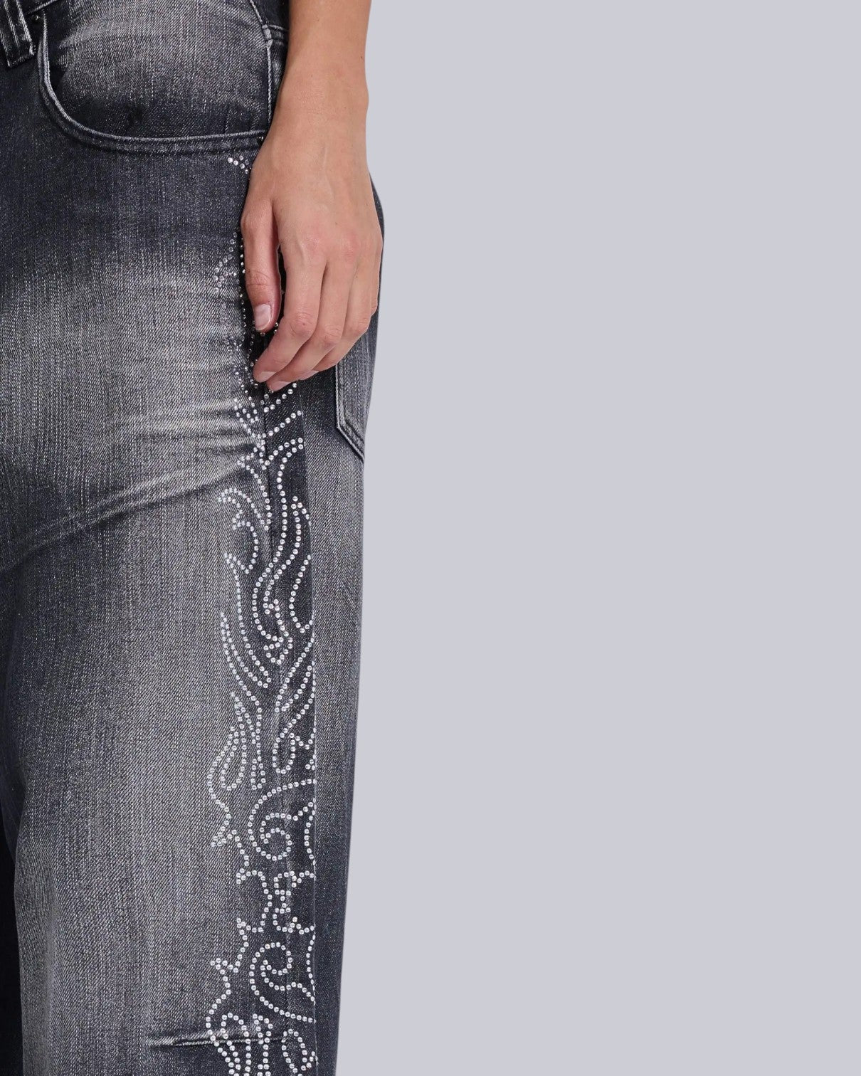 {M.Lu} Jaded London Crystalline Jeans