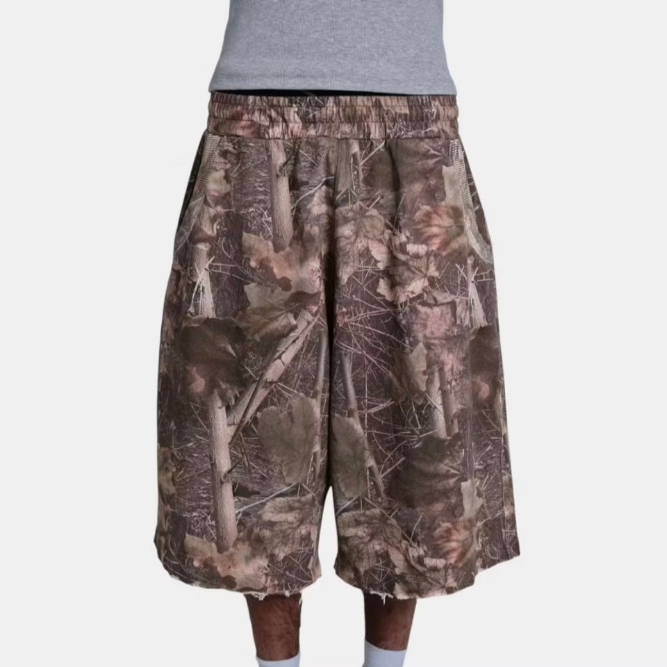 {M.Lu} Jaded London Camo Monster Jogger Shorts