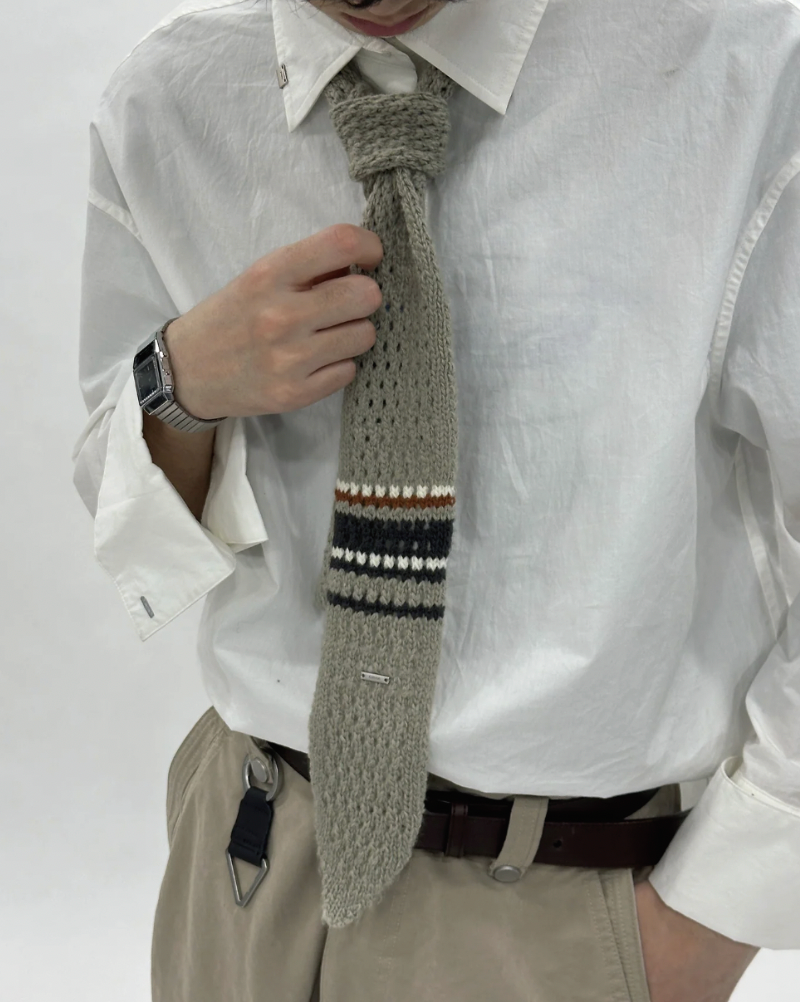 {M.Lu} C2H4 Knit Tie