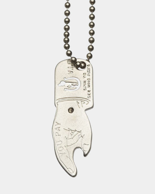 {M.Lu} Hysteric Glamour "You Pay" Necklace
