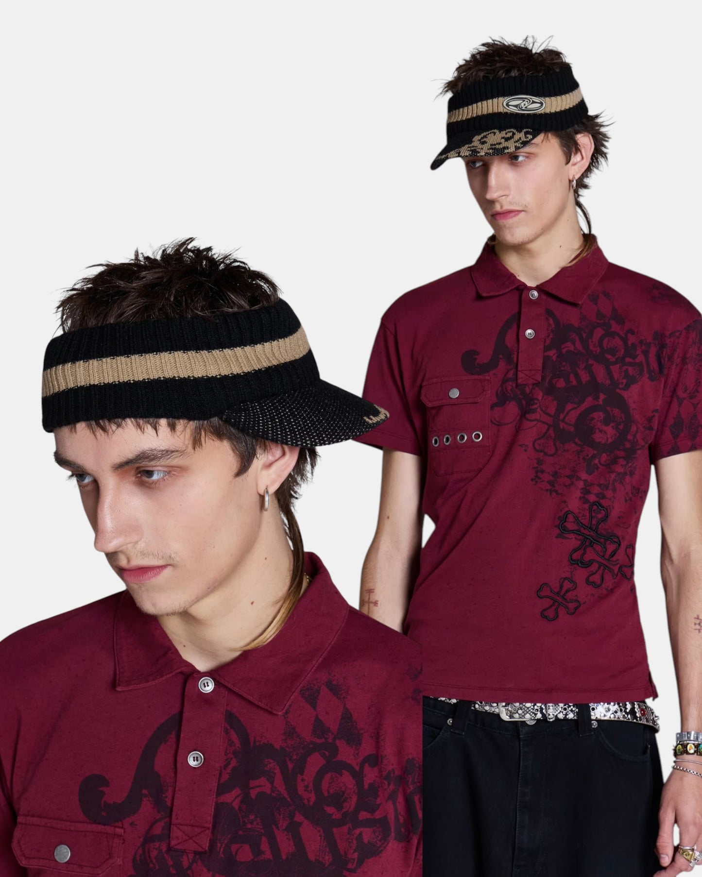 {M.Lu} Jaded London Knitted Visor