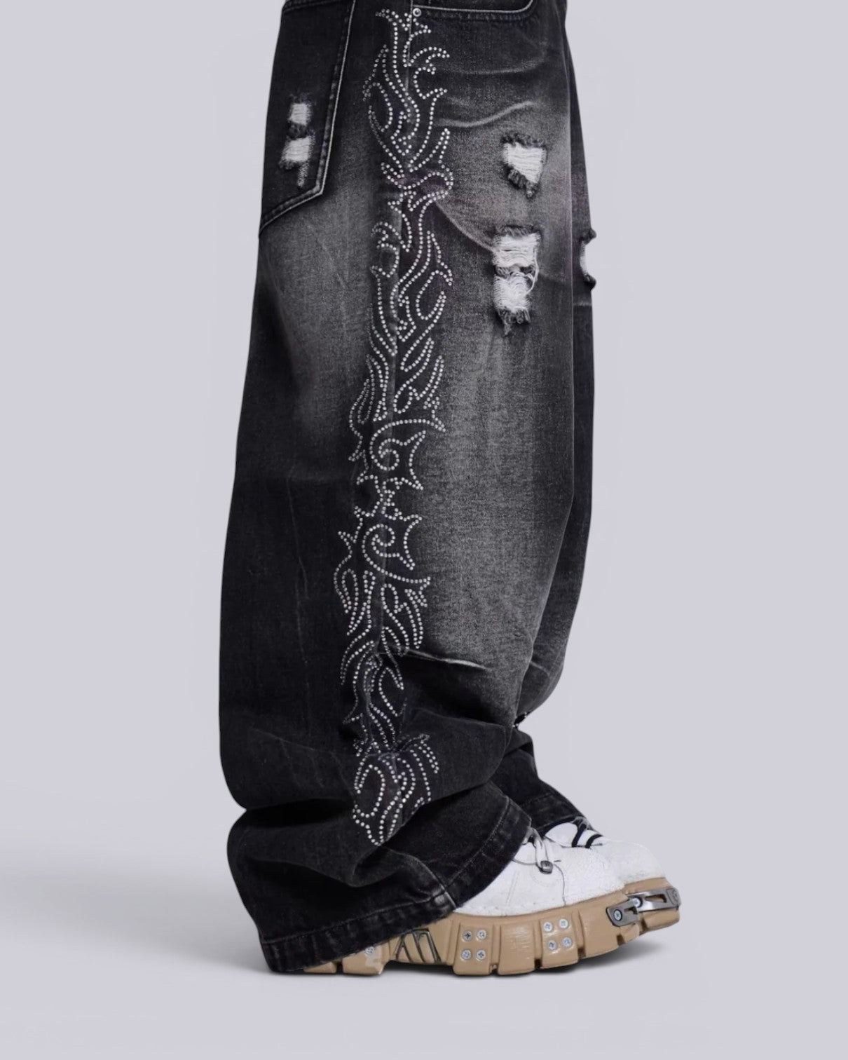{M.Lu} Jaded London Crystalline Jeans