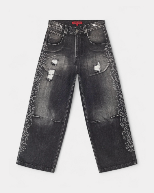 {M.Lu} Jaded London Crystalline Jeans