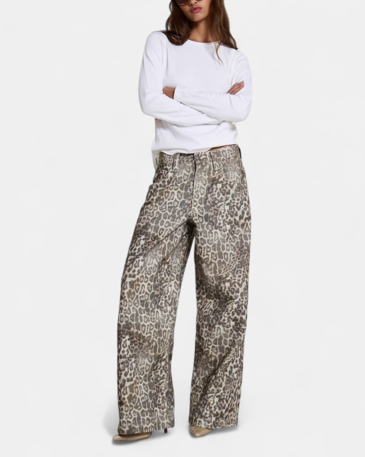 {M.Lu} Jaded London Leopard Print Jeans