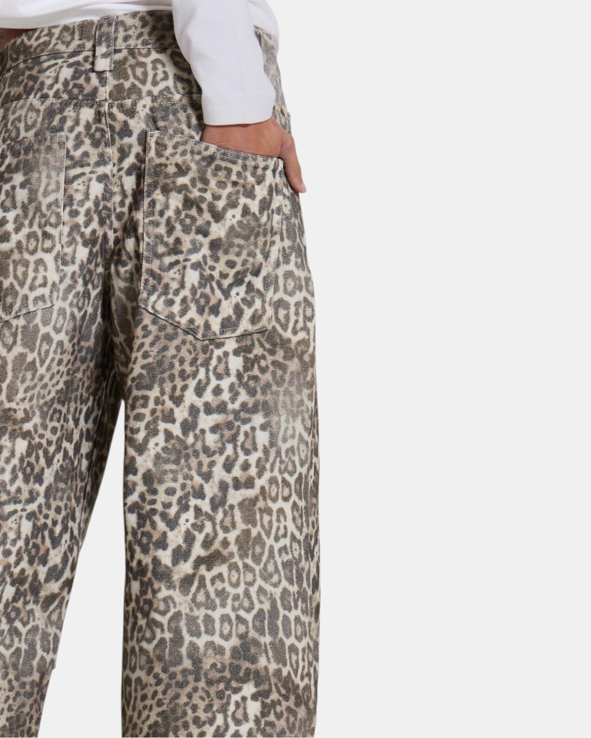 {M.Lu} Jaded London Leopard Print Jeans