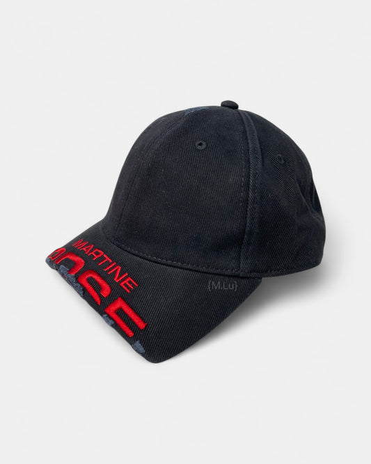 {M.Lu} Martine Rose Cut Peak Cap