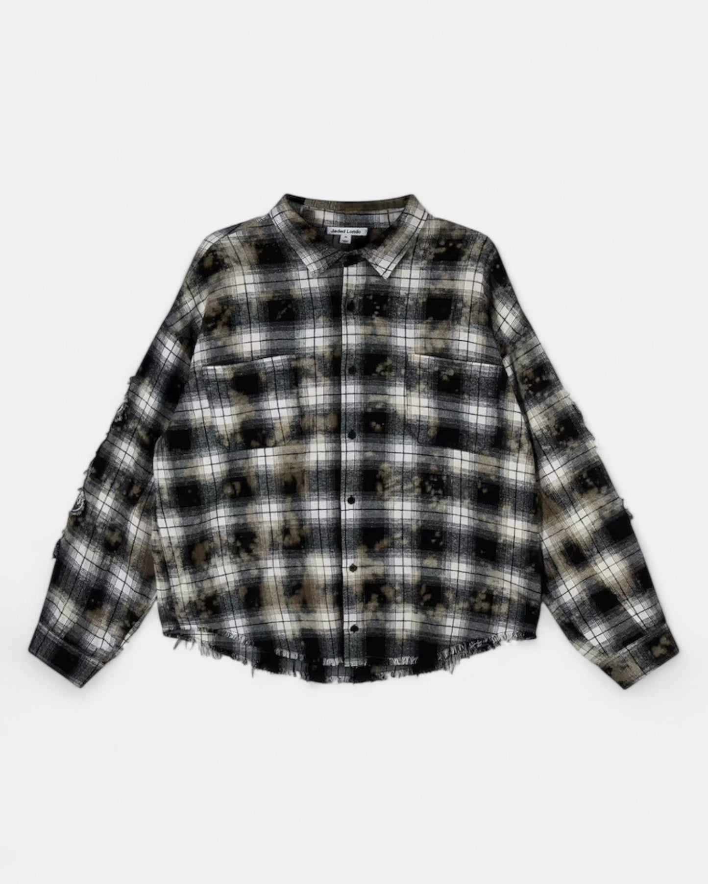 {M.Lu} Jaded London Burnout Plaid Shirt