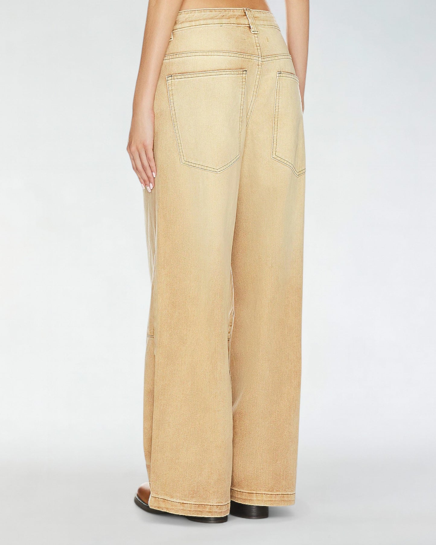 {M.Lu} Jaded London Sand Colossus Jeans