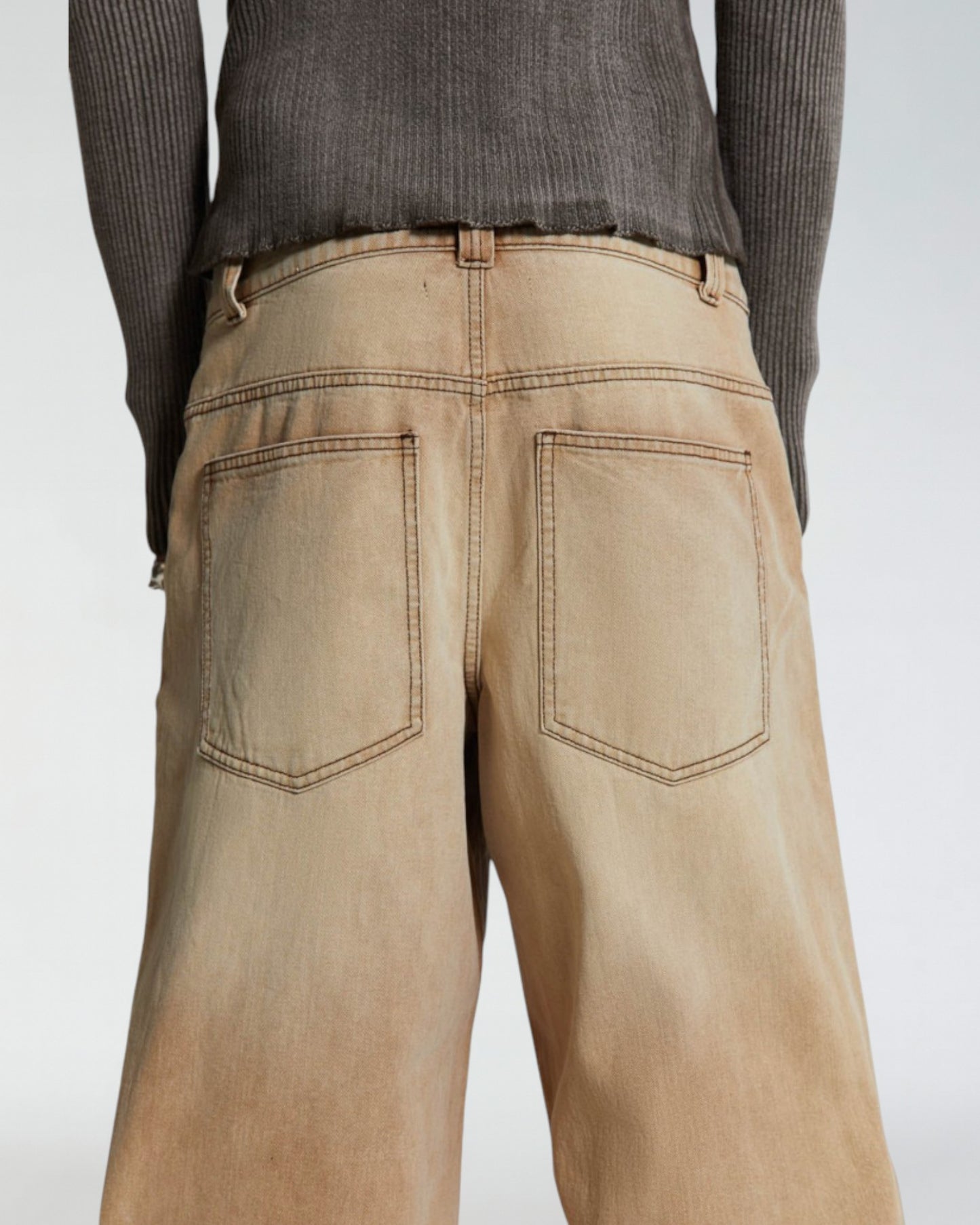 {M.Lu} Jaded London Sand Colossus Jeans