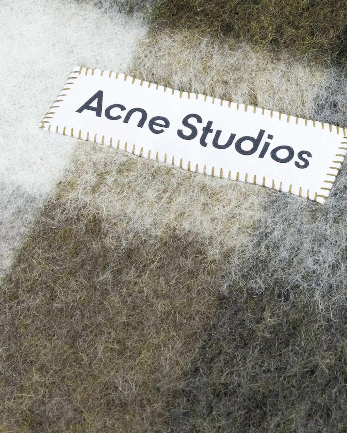 {M.Lu} Acne Studios Check Fringe Scarf