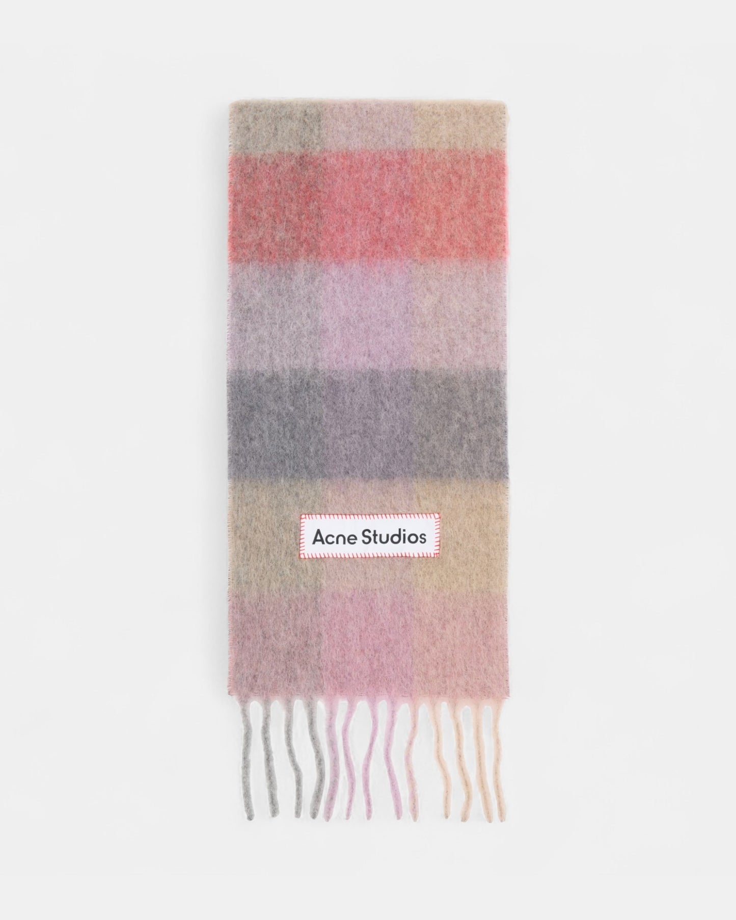 {M.Lu} Acne Studios Check Fringe Scarf
