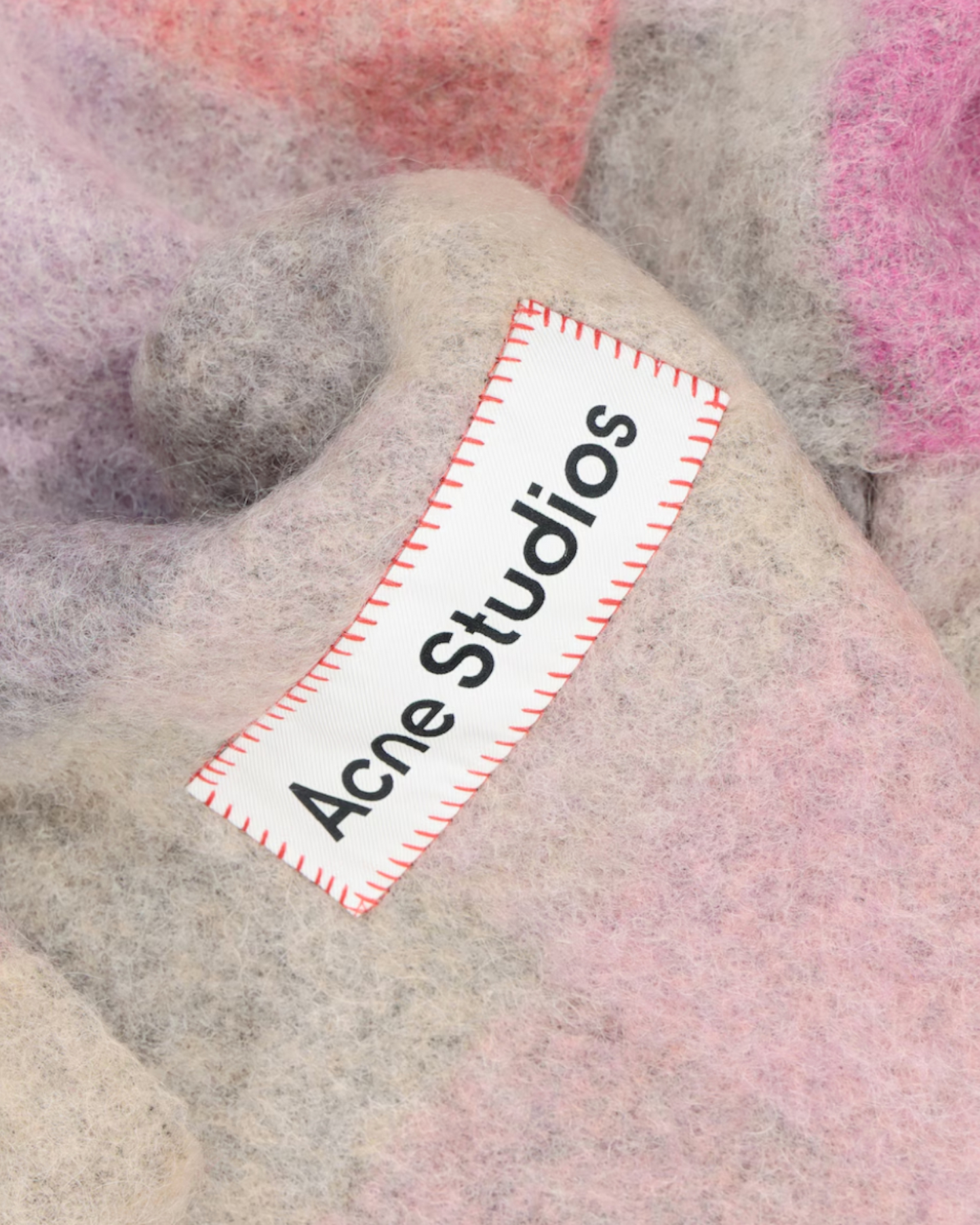 {M.Lu} Acne Studios Check Fringe Scarf