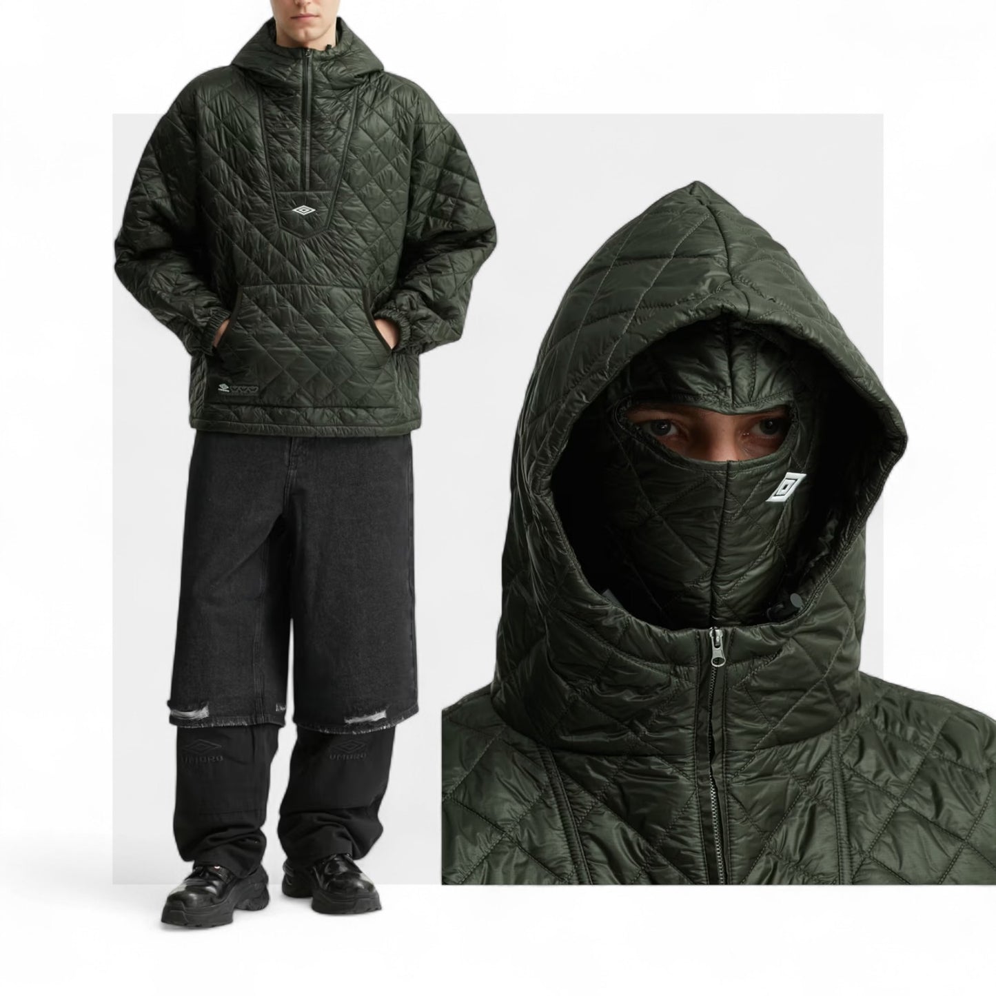 {M.Lu} Umbro x Slam Jam Masked Diamond Anorak