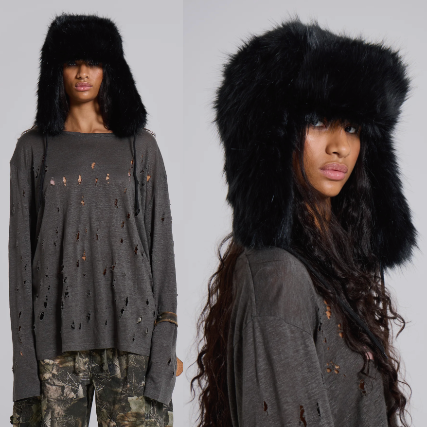 {M.Lu} Jaded London Fur Trapper Hat