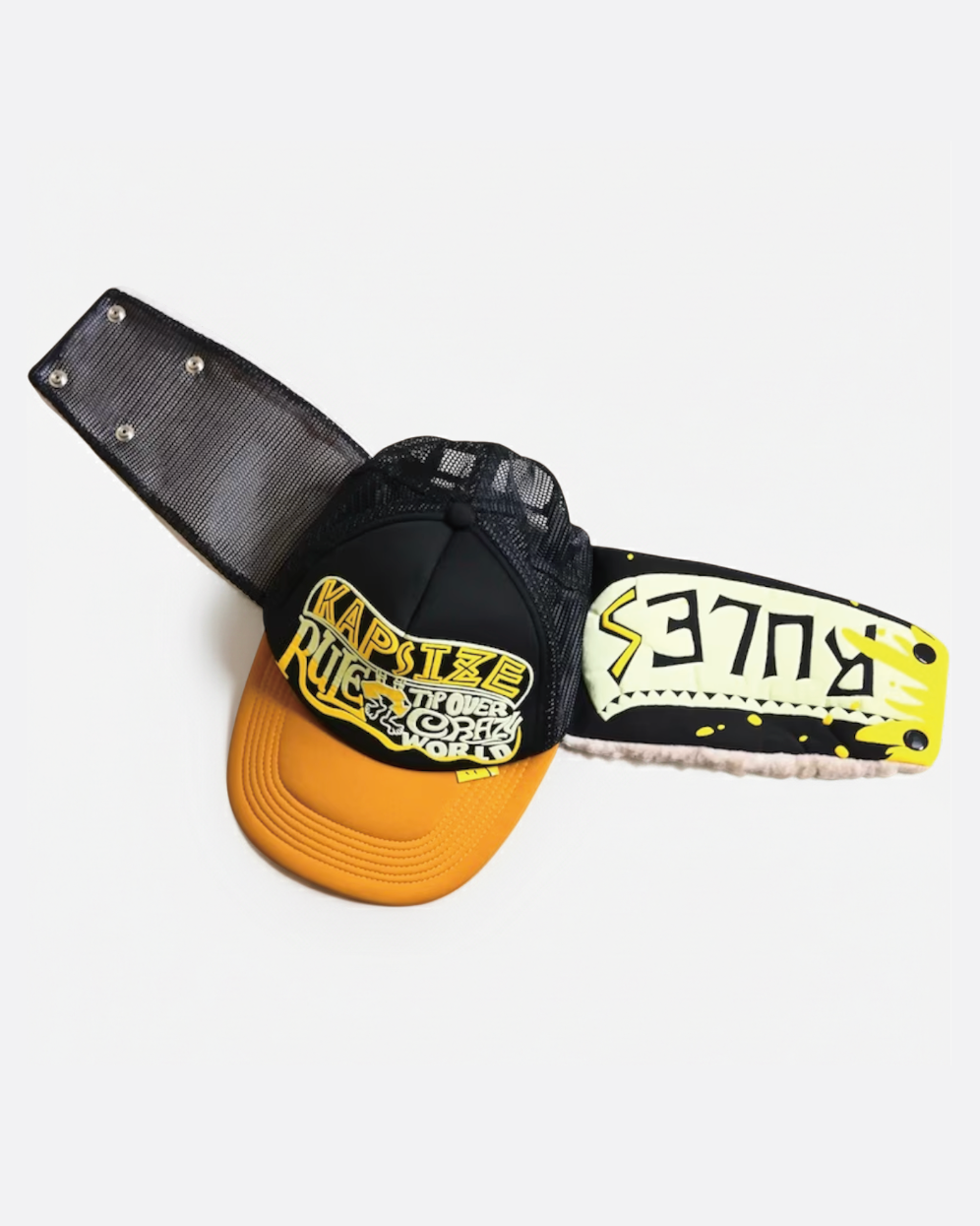 {M.Lu} Kapital KAPSIZE RULEpt Earflap Trucker Cap