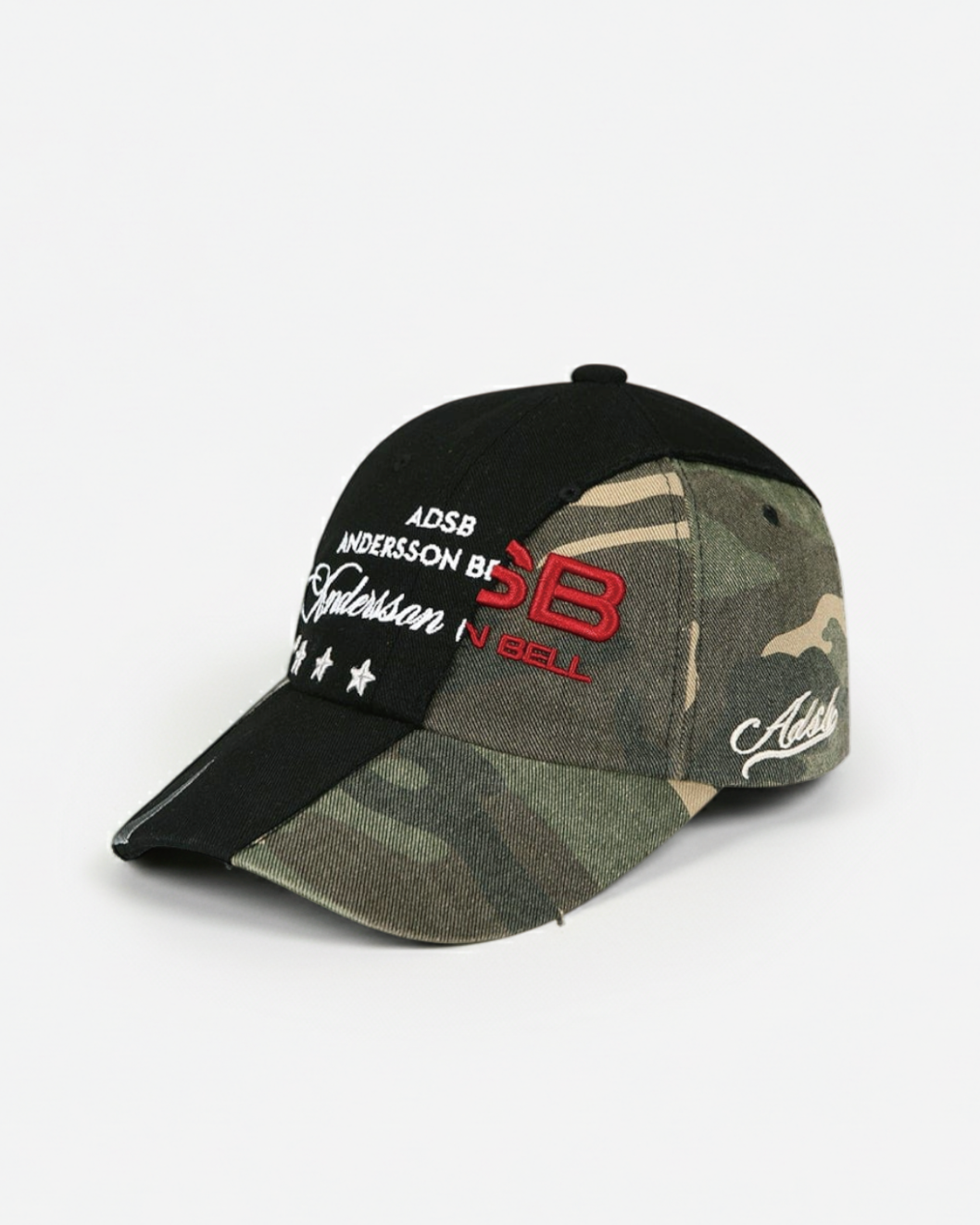 {M.Lu} Anersson Bell Camouflage Split Paneled Cap