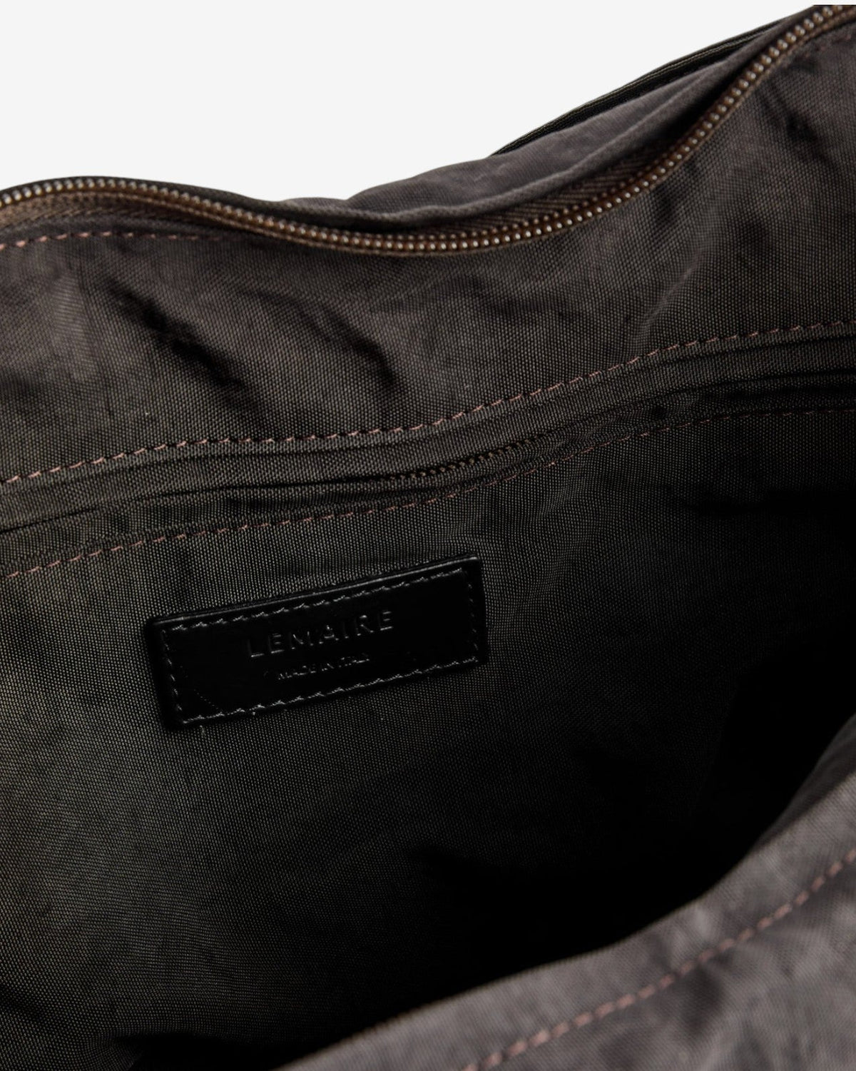 {M.Lu}  Lemaire Medium Soft Game Bag Dark Chocolate
