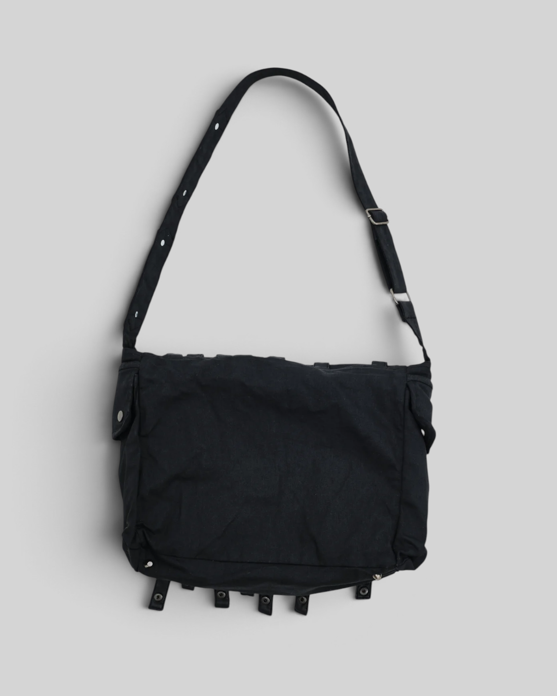{M.Lu} Jaded London Drummer Coated Denim Messenger Bag