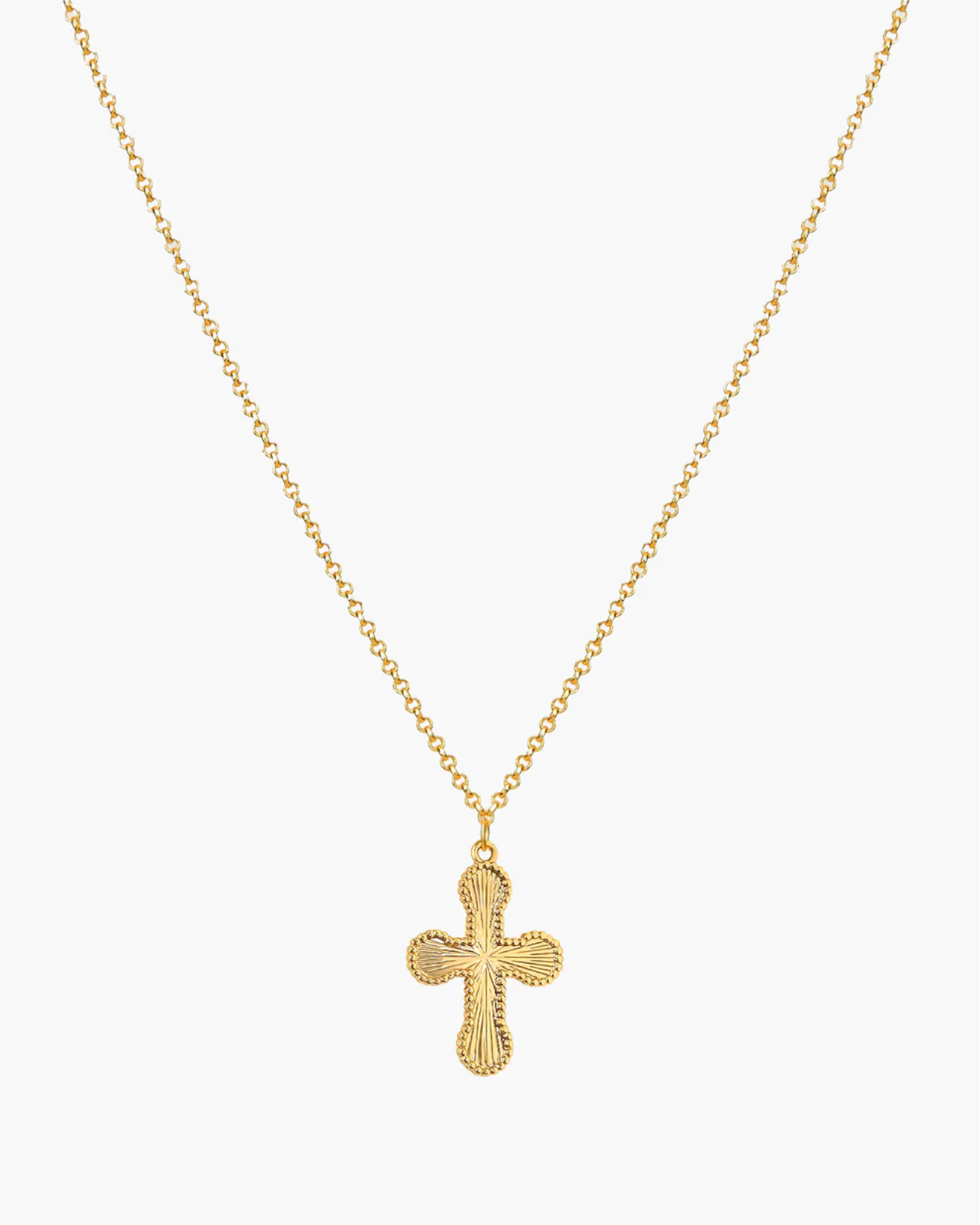 {M.Lu} en route Mini Cross Pendant Necklace
