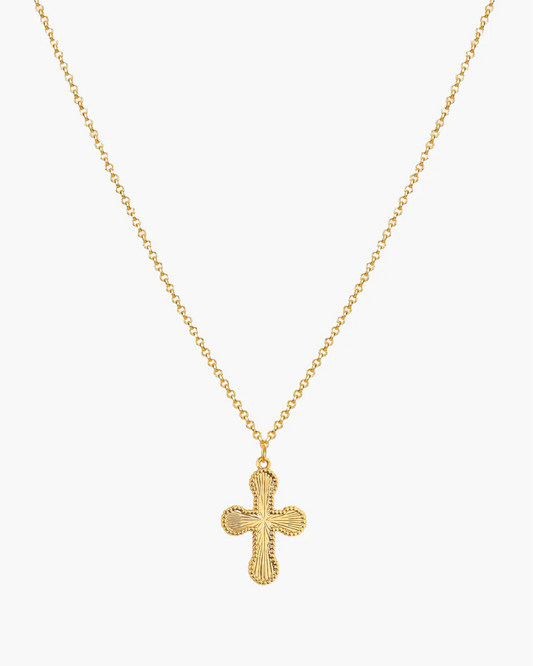 {M.Lu} en route Mini Cross Pendant Necklace
