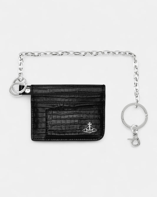 {M.Lu} Vivienne Westwood Flat Chain Card Holder