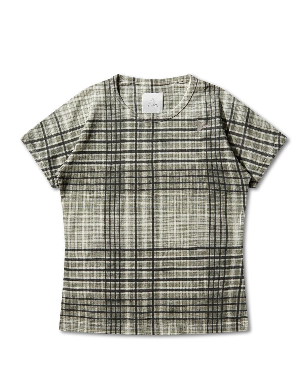 {M.Lu} ROA Check Baby Tee