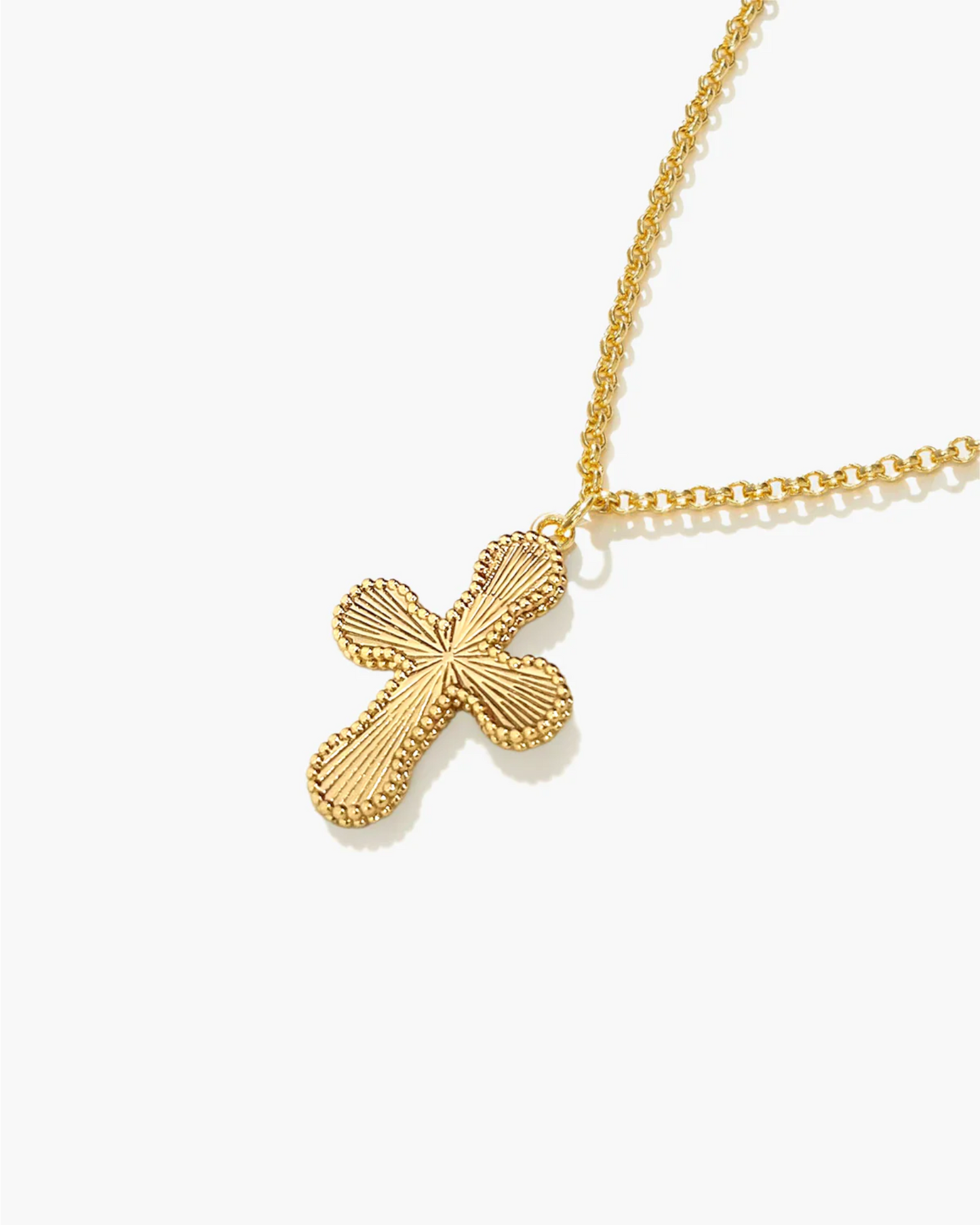 {M.Lu} en route Mini Cross Pendant Necklace