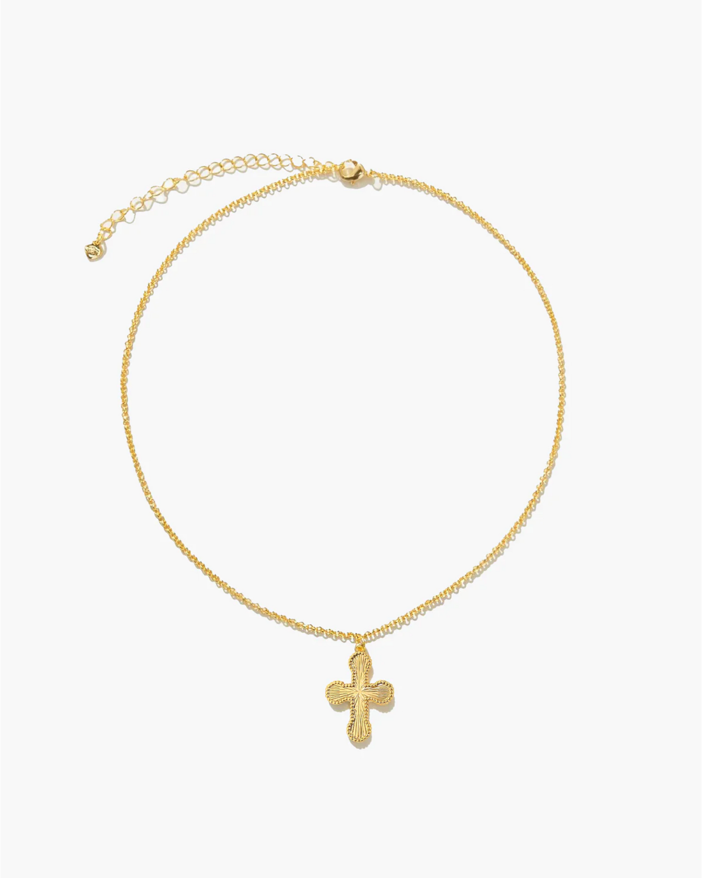 {M.Lu} en route Mini Cross Pendant Necklace