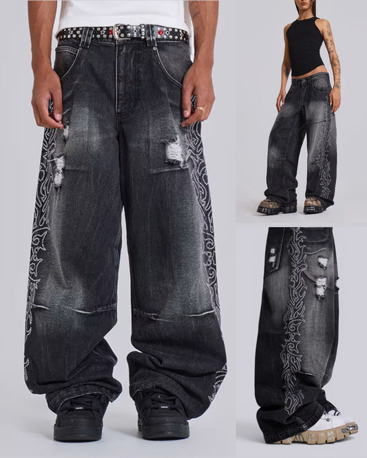 {M.Lu} Jaded London Crystalline Jeans