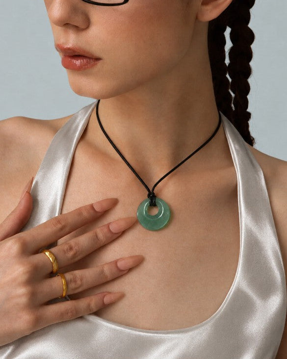 {M.Lu} en route Carnelian Cord Necklace