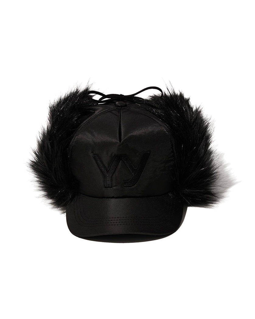 {M.Lu} Open YY Faux Fur Earflap Cap