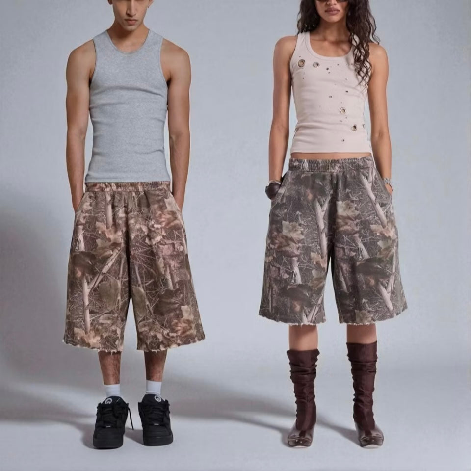 {M.Lu} Jaded London Camo Monster Jogger Shorts