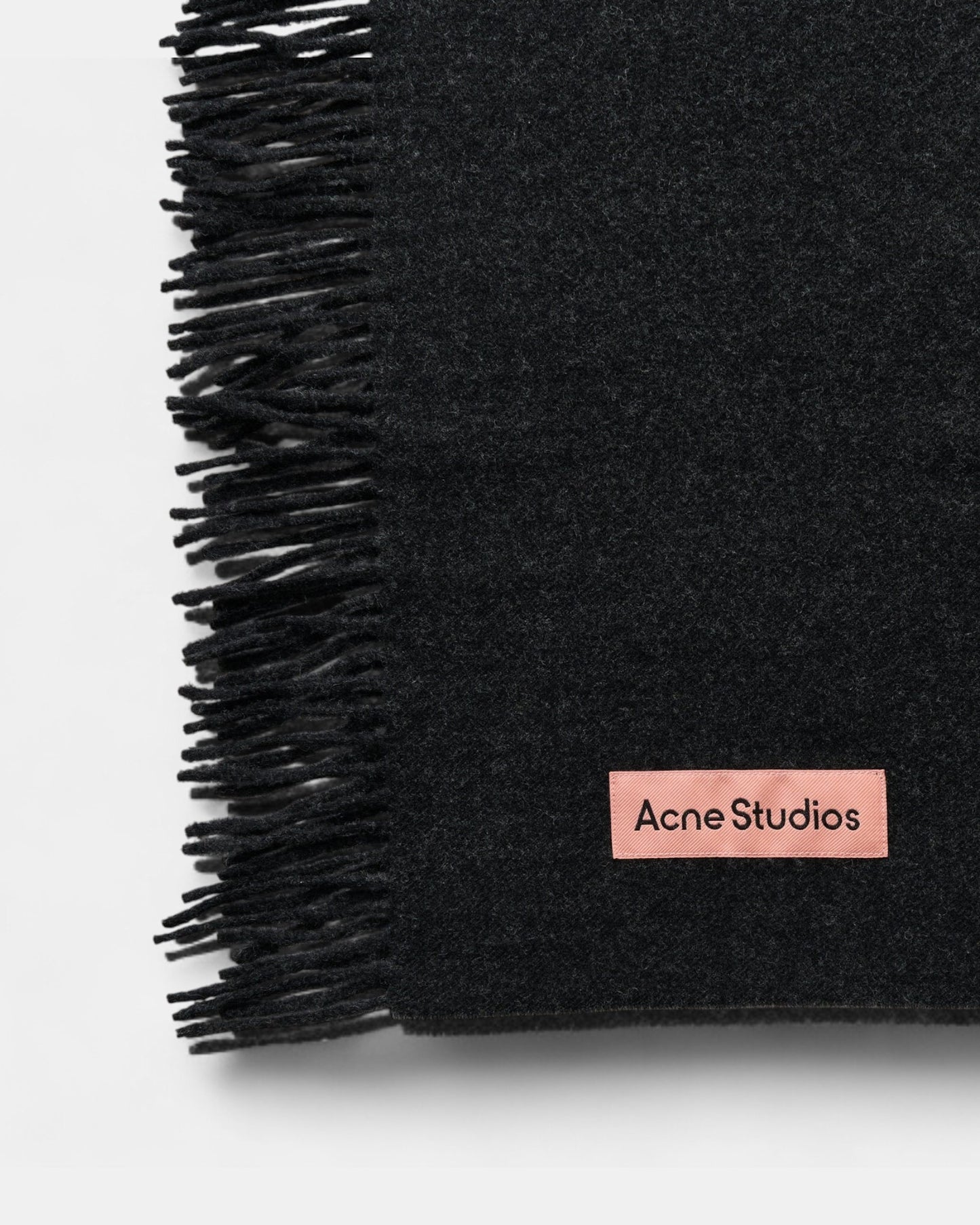 {M.Lu} Acne Studios Fringe Wool Scarf